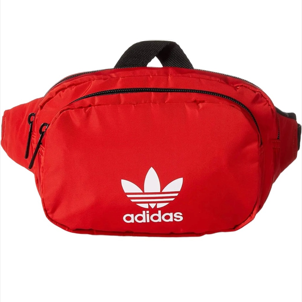 New Adidas Originals Sport Waist Fanny Pack/Travel and Festival Bag RED & WHITE